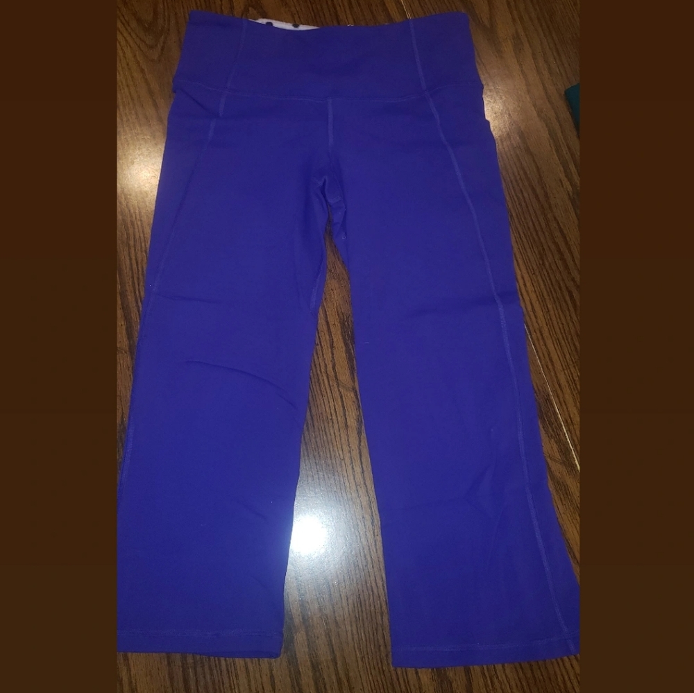 Purple Lululemon Flare Capri